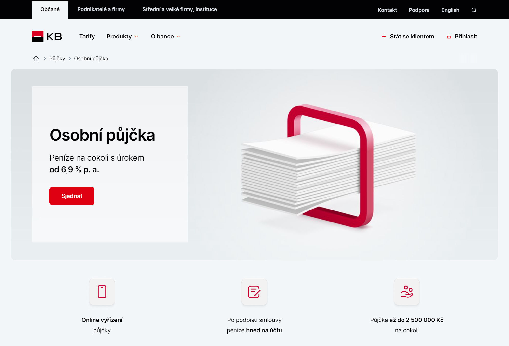 Komerční banka půjčka