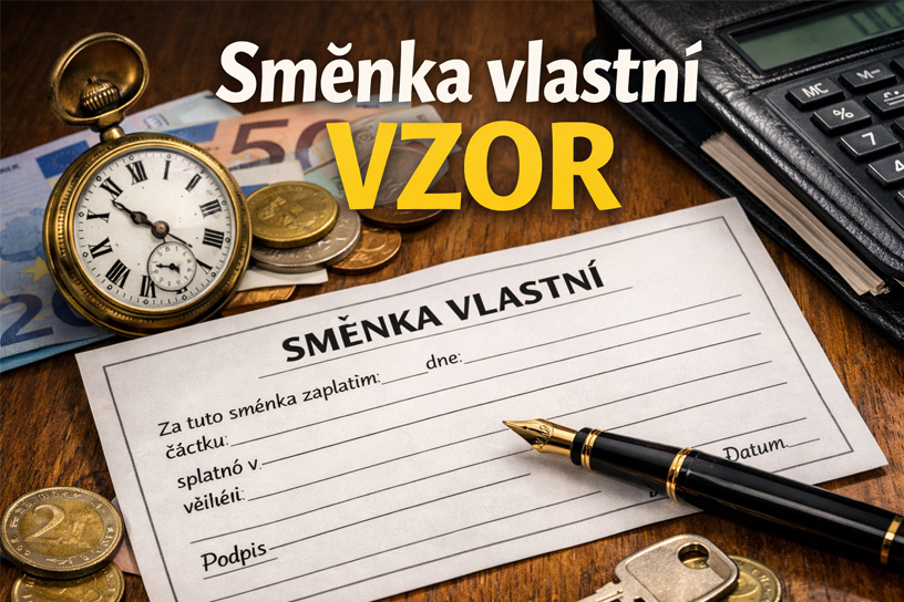 Směnka vlastní vzor