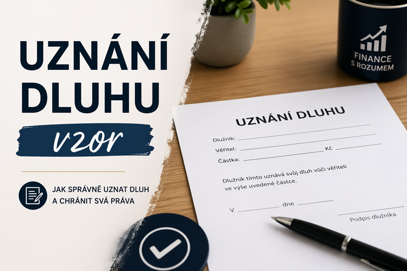 Uznání dluhu vzor