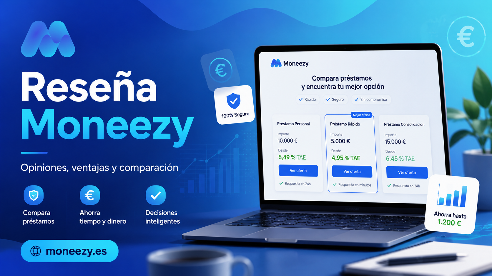 Reseña de Moneezy: opiniones, ventajas y comparación de préstamos online