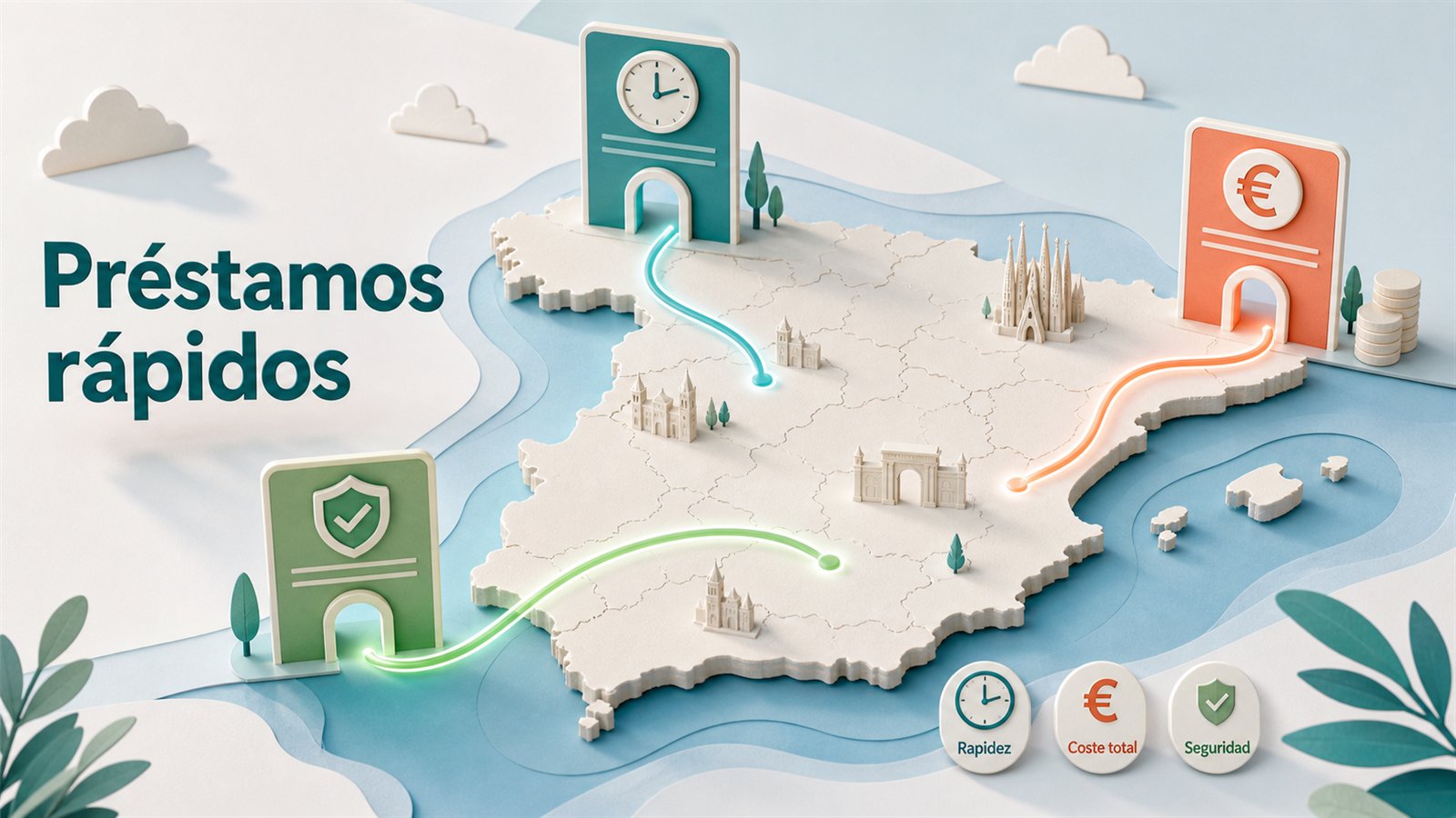 Préstamos rápidos online en España con rutas de rapidez, coste total y seguridad