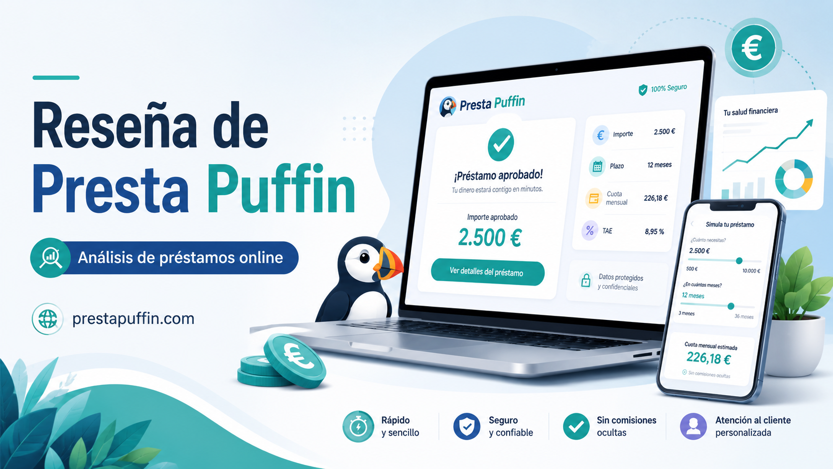 Reseña de Presta Puffin: análisis de préstamos online