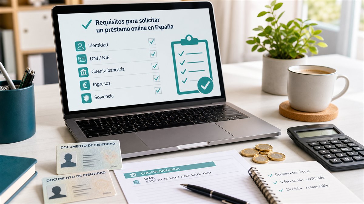 Requisitos para solicitar un préstamo online en España con DNI, NIE y cuenta bancaria