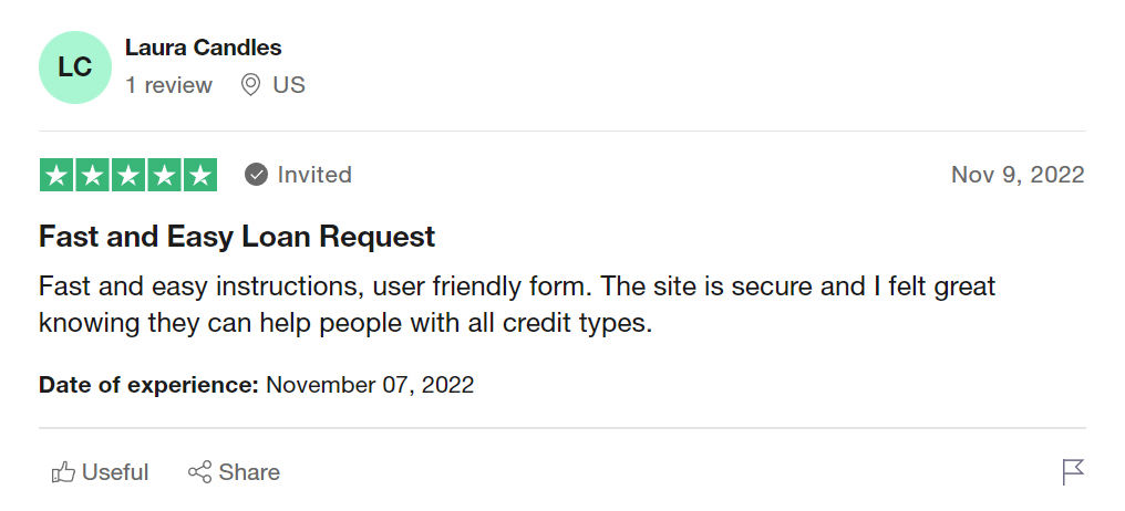 BadCreditLoans.com Trustpilot reviews