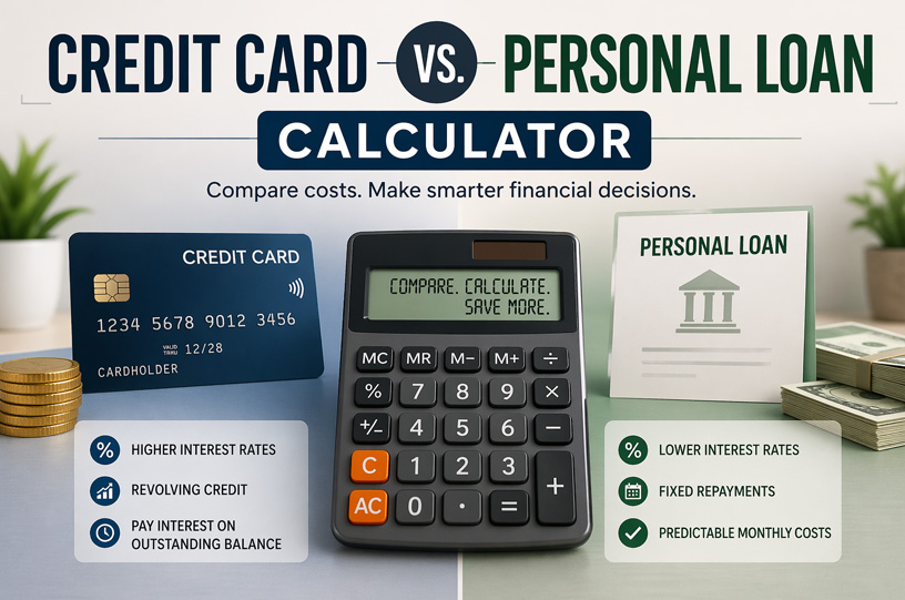 Credit Card vs. Personal Loan Calculator