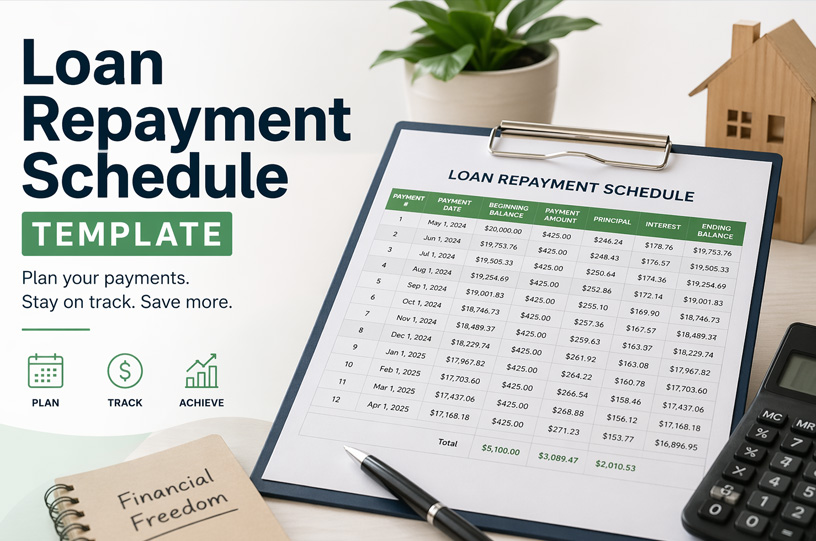Loan Repayment Schedule Template