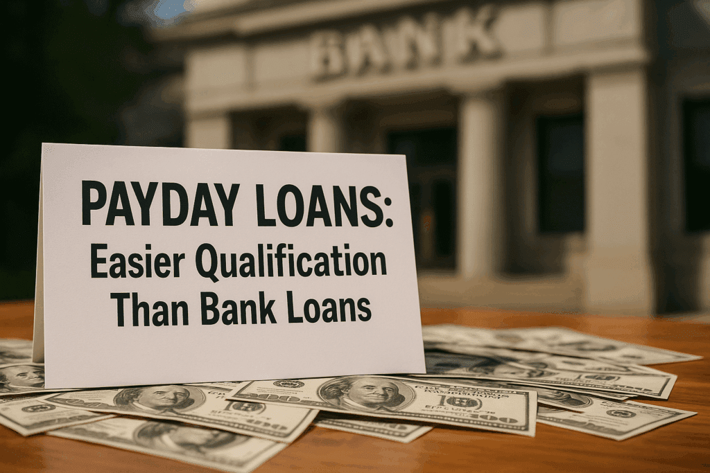 Payday Loans Easier Qualification Than Bank Loans
